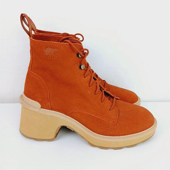 Sorel Women's SZ 8 Hi-Line Waterproof Lace-Up Boot In Warp Red NWOT - Picture 3 of 9